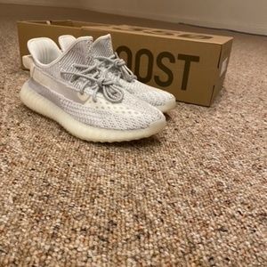 Yeezy static reflective white. Size 11.
